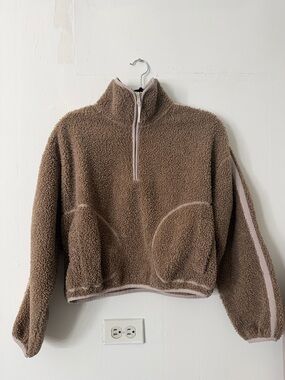 Patagonia Beige/Tan Teddy Sherpa Half-Zip Pullover